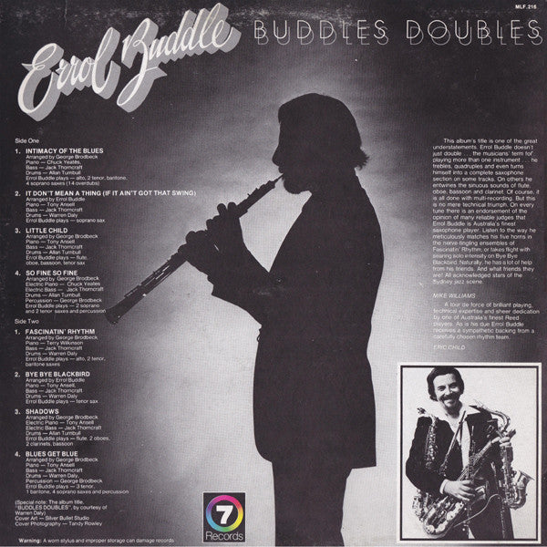 Errol Buddle – Buddles Doubles LP vinyl record, image 2 of 4