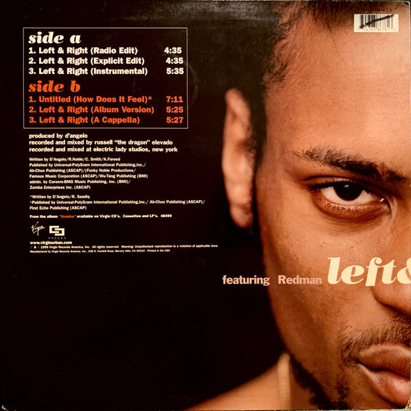 D'Angelo – Left & Right 12" vinyl record, image 2 of 4