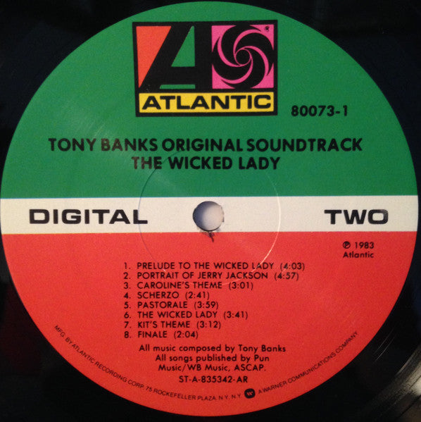 Tony Banks – The Wicked Lady (Original Soundtrack) LP vinyl record, image 4 of 4