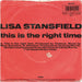 Lisa Stansfield – This Is The Right Time 7" vinyl record, image 2 of 4