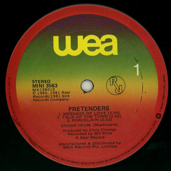 The Pretenders – Extended Play 12" vinyl record, image 3 of 4