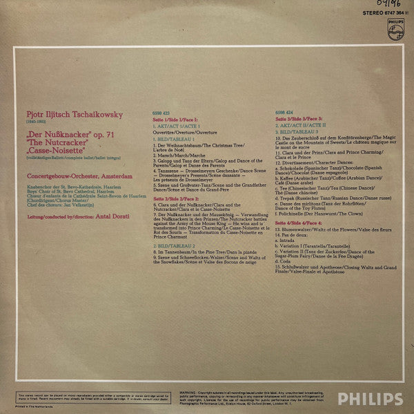 Pyotr Ilyich Tchaikovsky, Concertgebouworkest, Antal Dorati – Der Nussknacker - The Nutcracker / Casse-Noisette Op.71 (2xLP) LP vinyl record, image 2 of 8