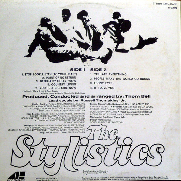 The Stylistics – You Are Everything LP vinyl record, image 2 of 4
