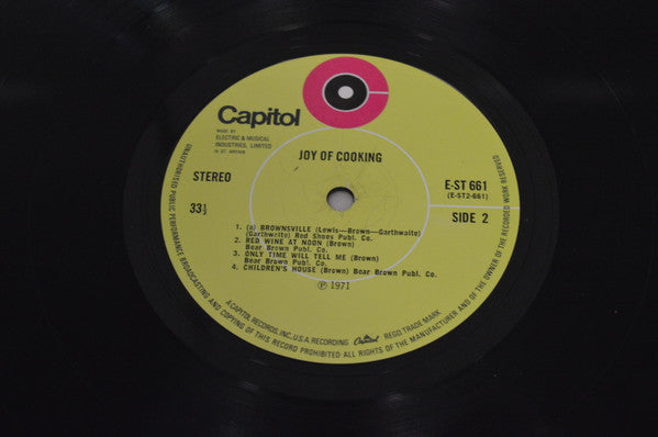 Joy Of Cooking – Joy Of Cooking LP vinyl record, image 4 of 4