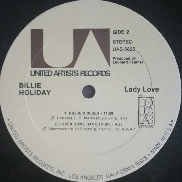 Billie Holiday – Lady Love LP vinyl record, image 4 of 4