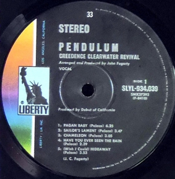 Creedence Clearwater Revival – Pendulum LP vinyl record, image 4 of 4