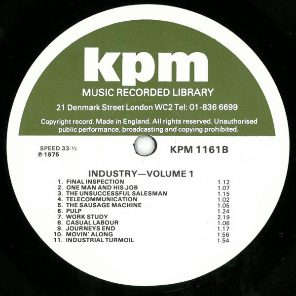 Various – Industry (Volume 1) LP vinyl record, image 4 of 4