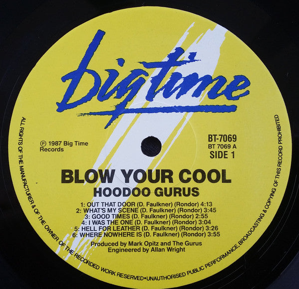 Hoodoo Gurus – Blow Your Cool! LP vinyl record, image 5 of 6