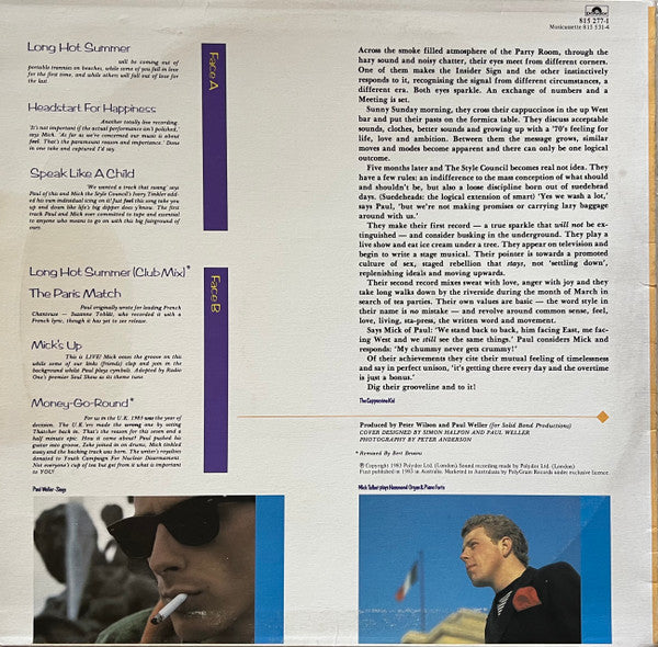 The Style Council – Introducing: The Style Council LP vinyl record, image 2 of 4