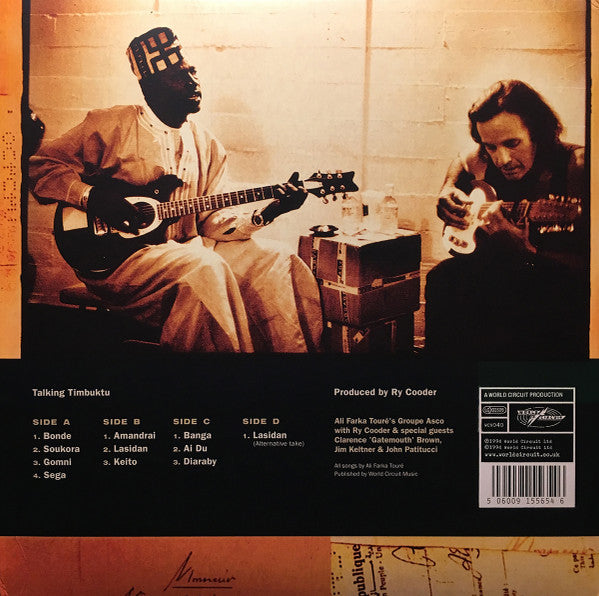 Ali Farka Touré, Ry Cooder – Talking Timbuktu (2xLP) LP vinyl record, image 2 of 10