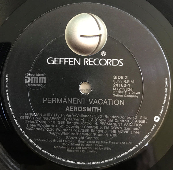 Aerosmith – Permanent Vacation LP vinyl record, image 4 of 6