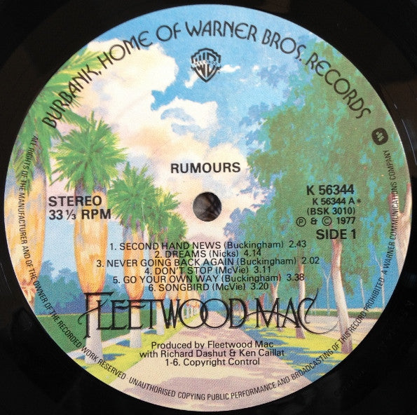 Fleetwood Mac – Rumours LP vinyl record, image 3 of 10