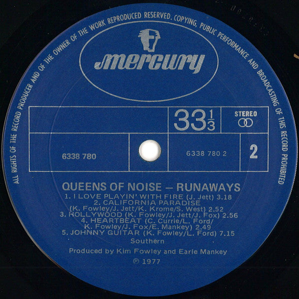The Runaways – Queens Of Noise LP vinyl record, image 4 of 4