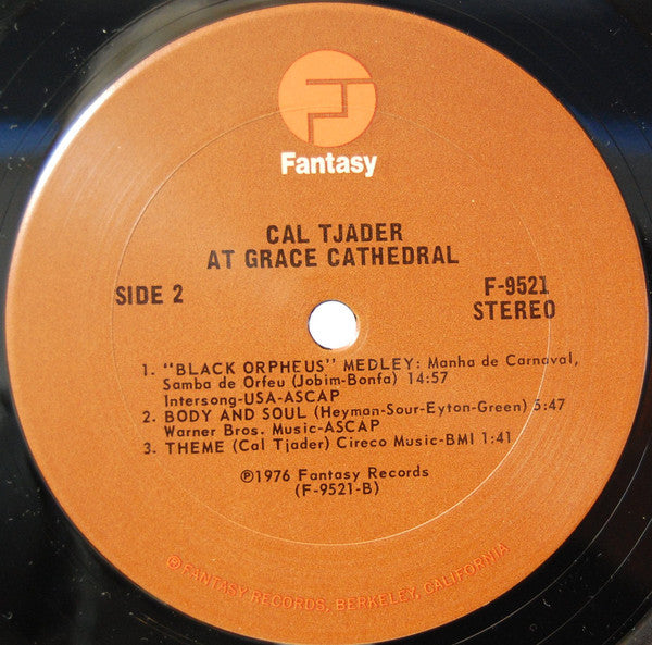 Cal Tjader – At Grace Cathedral LP vinyl record, image 4 of 4