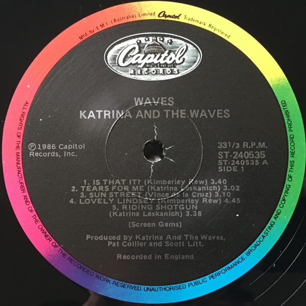 Katrina And The Waves – Waves LP vinyl record, image 3 of 4