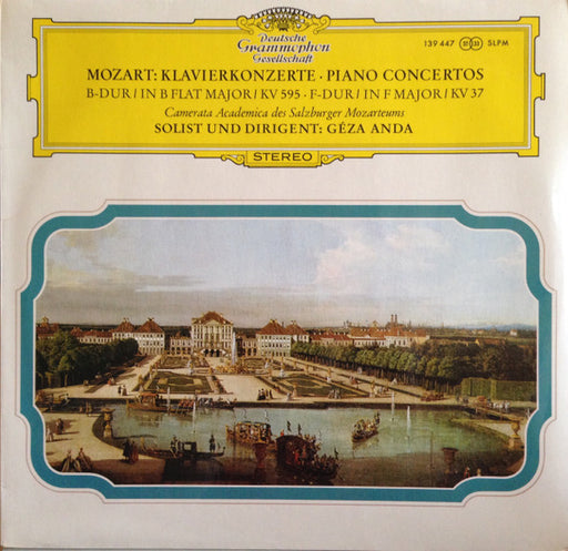 Wolfgang Amadeus Mozart, Camerata Academica Salzburg, Géza Anda – Klavierkonzerte (B-dur KV 595 ∙ F-dur KV 37) LP vinyl record, image 1 of 4