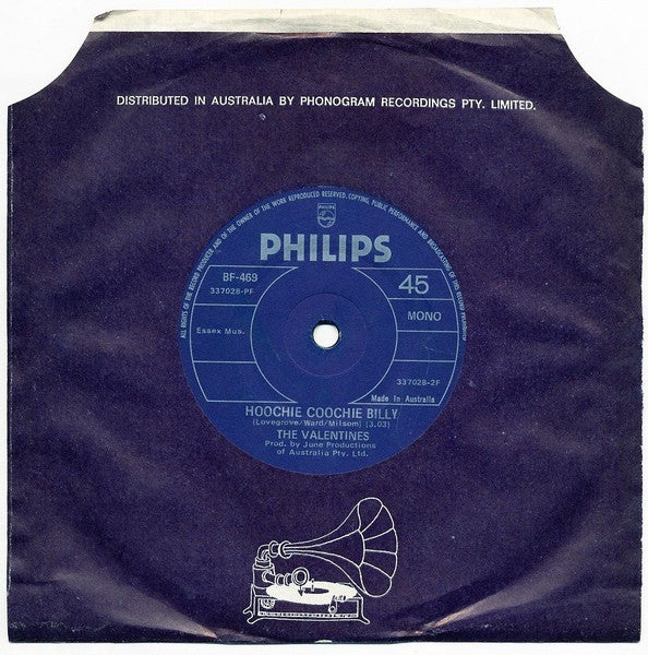 The Valentines – Juliette / Hoochie Coochie Billy 7" vinyl record, image 3 of 5