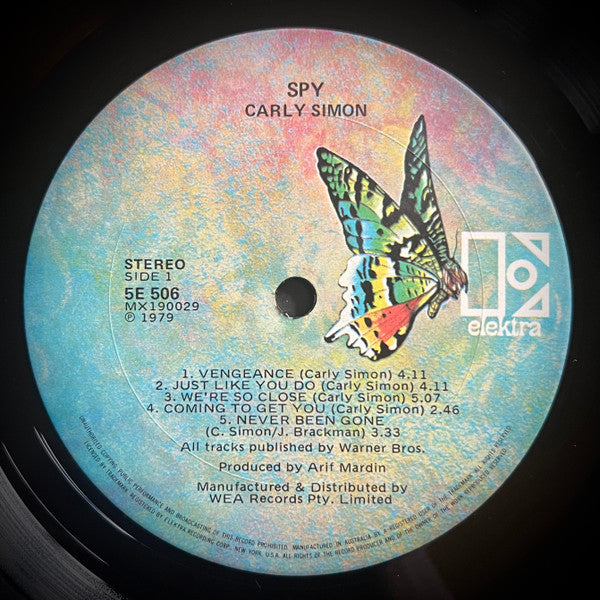 Carly Simon – Spy LP vinyl record, image 4 of 7