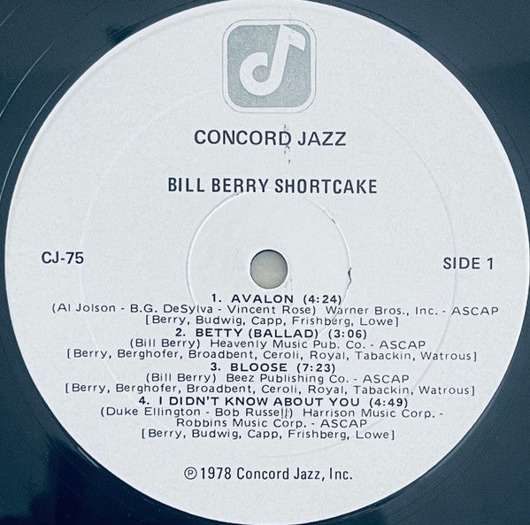 Bill Berry – Shortcake LP vinyl record, image 3 of 5