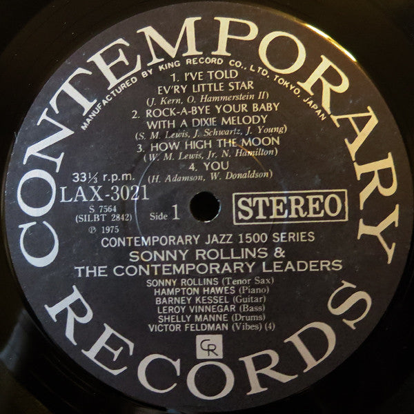 Sonny Rollins – Sonny Rollins And The Contemporary Leaders LP vinyl record, image 4 of 6