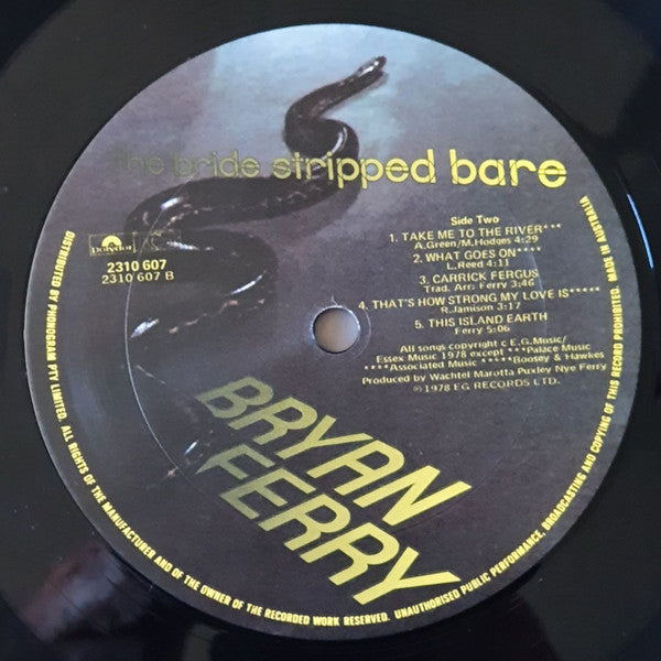 Bryan Ferry – The Bride Stripped Bare LP vinyl record, image 6 of 8