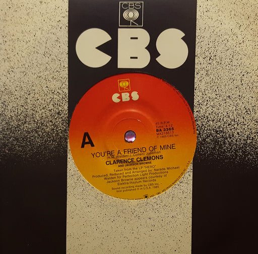 Clarence Clemons, Jackson Browne – You're A Friend Of Mine 7" vinyl record, image 1 of 4