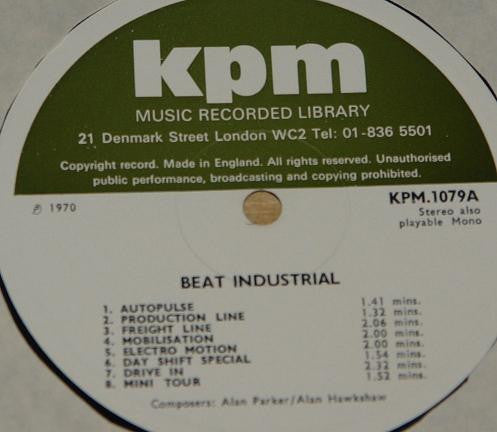 Alan Hawkshaw, Alan Parker, Johnny Hawksworth – Beat Industrial LP vinyl record, image 2 of 3