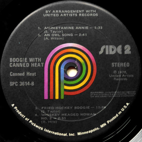 Canned Heat – Boogie With Canned Heat LP vinyl record, image 4 of 8