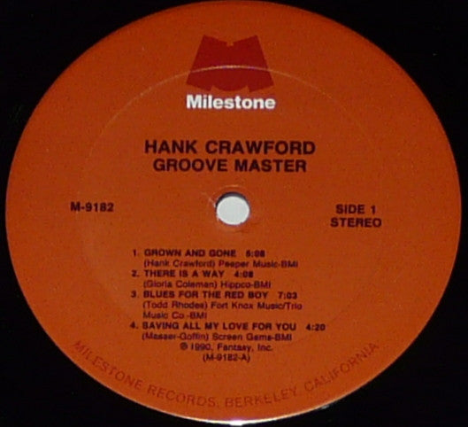 Hank Crawford – Groove Master LP vinyl record, image 3 of 4