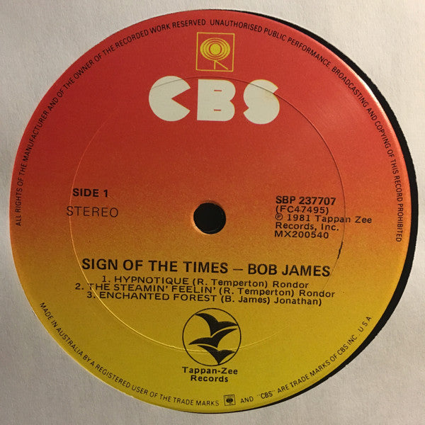 Bob James – Sign Of The Times LP vinyl record, image 5 of 7