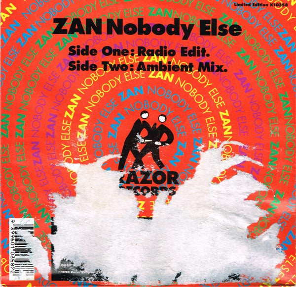 Zan – Nobody Else 7" vinyl record, image 2 of 4