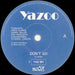 Yazoo – Don't Go 7" vinyl record, image 3 of 4