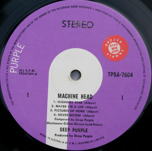Deep Purple – Machine Head LP vinyl record, image 6 of 8