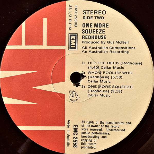 Redhouse – One More Squeeze LP vinyl record, image 5 of 5