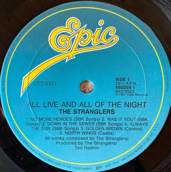 The Stranglers – All Live And All Of The Night LP vinyl record, image 5 of 7