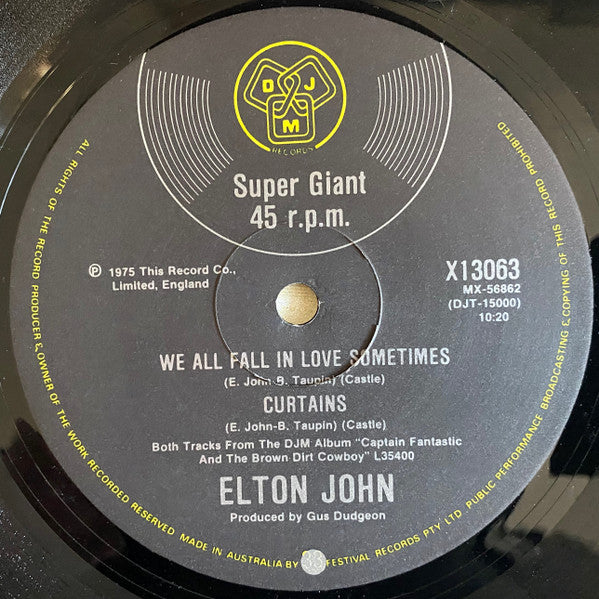 Elton John – Funeral For A Friend 12" vinyl record, image 4 of 4