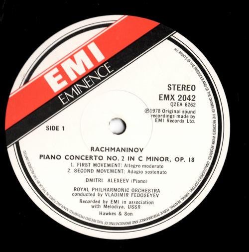 Sergei Rachmaninoff, Dmitri Alexeev – Piano Concerto No. 2 / Three Preludes LP vinyl record, image 3 of 4