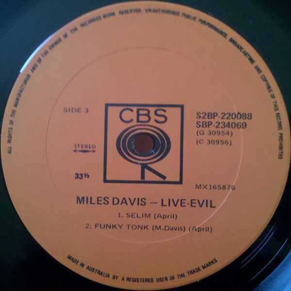 Miles Davis – Live-Evil (2xLP) LP vinyl record, image 6 of 7
