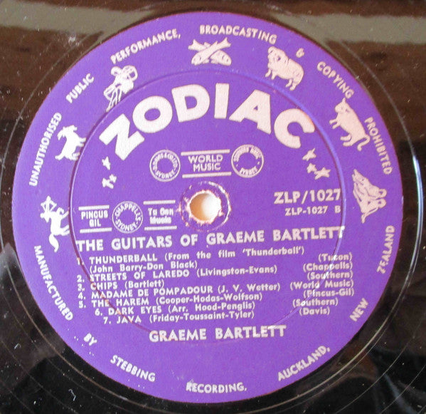 Gray Bartlett – The Guitars Of Graeme Bartlett LP vinyl record, image 4 of 4