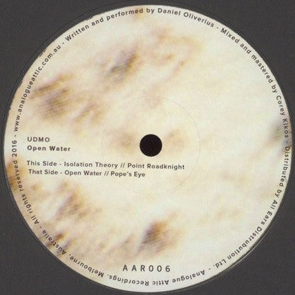 Udmo – Open Water 12" vinyl record, image 1 of 2