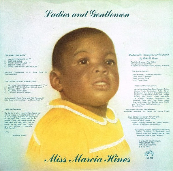 Marcia Hines – Ladies And Gentlemen LP vinyl record, image 5 of 7