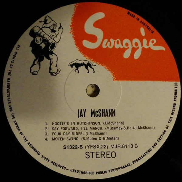 The Jay McShann All Stars – Going To Kansas City LP vinyl record, image 4 of 4