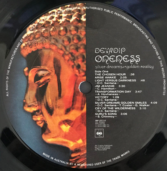 Devadip – Oneness (Silver Dreams-Golden Reality) LP vinyl record, image 5 of 8