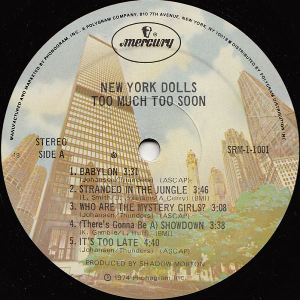 New York Dolls – Too Much Too Soon LP vinyl record, image 4 of 5
