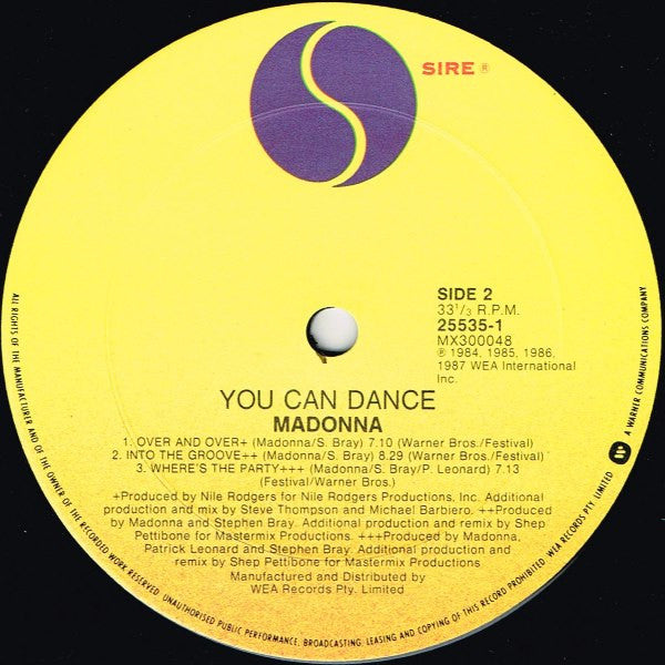 Madonna – You Can Dance LP vinyl record, image 4 of 6