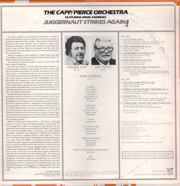 The Capp/Pierce Juggernaut, Ernie Andrews – Juggernaut Strikes Again! LP vinyl record, image 2 of 5