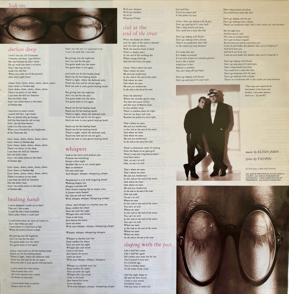 Elton John – Sleeping With The Past LP vinyl record, image 5 of 6