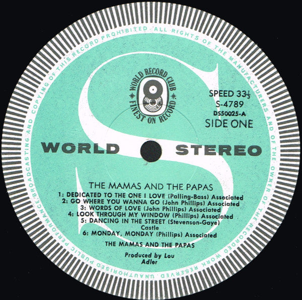 The Mamas & The Papas – The Mamas & The Papas LP vinyl record, image 3 of 5