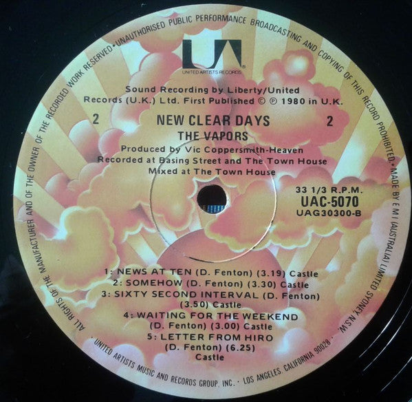 The Vapors – New Clear Days LP vinyl record, image 6 of 6
