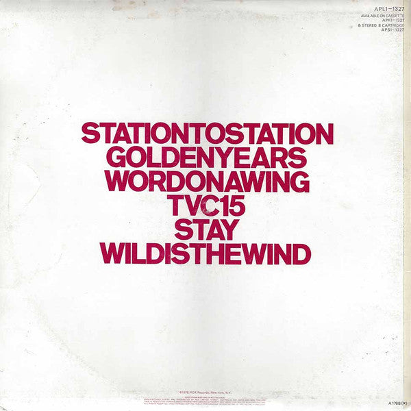 David Bowie – Station To Station LP vinyl record, image 2 of 5